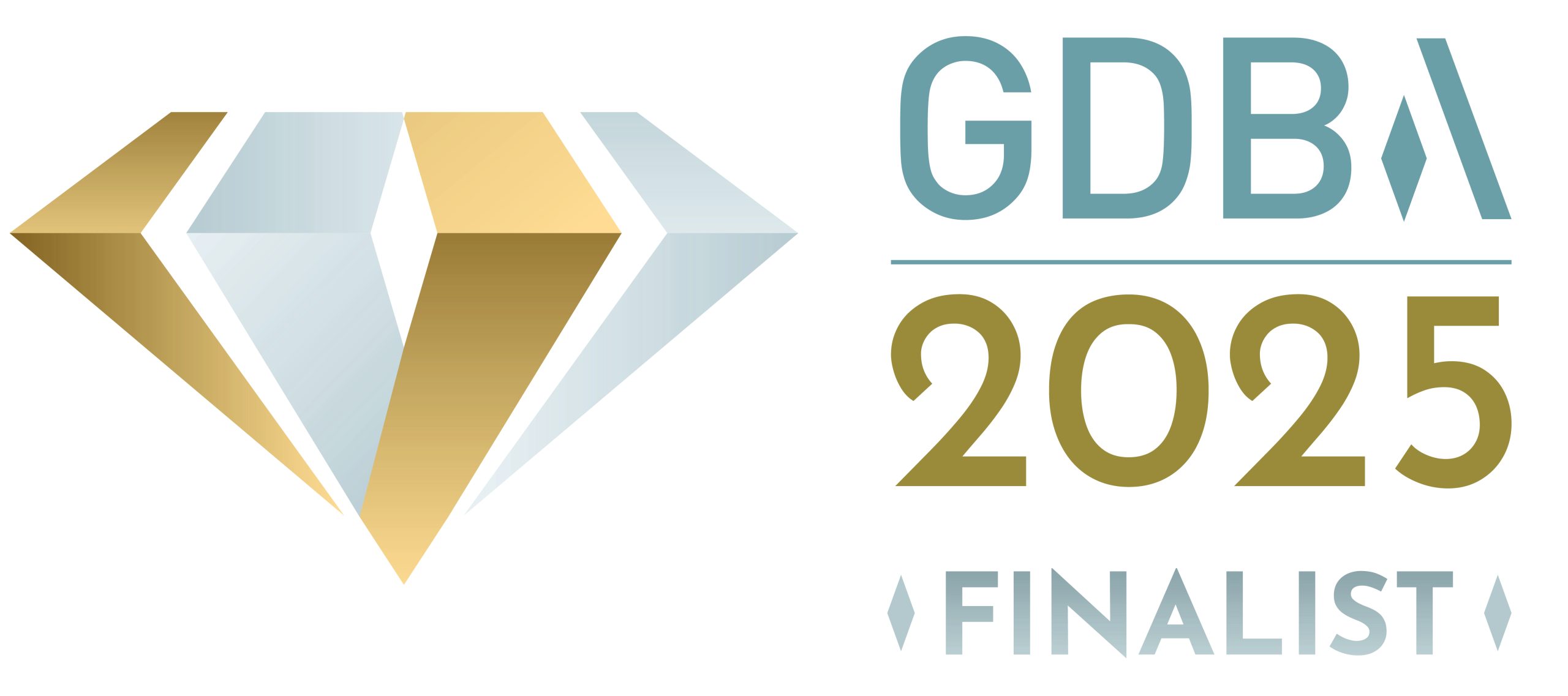 Gatwick Diamond Business Awards finalist 2025 logo.